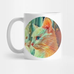 Frisky floppy cat Mug